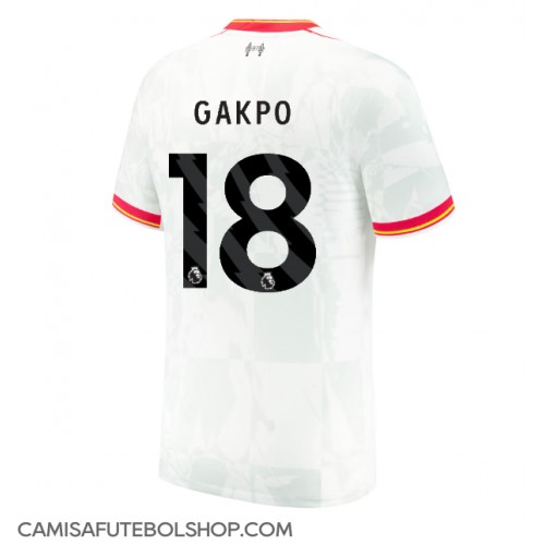 Camisa de time de futebol Liverpool Cody Gakpo #18 Replicas 3º Equipamento 2024-25 Manga Curta